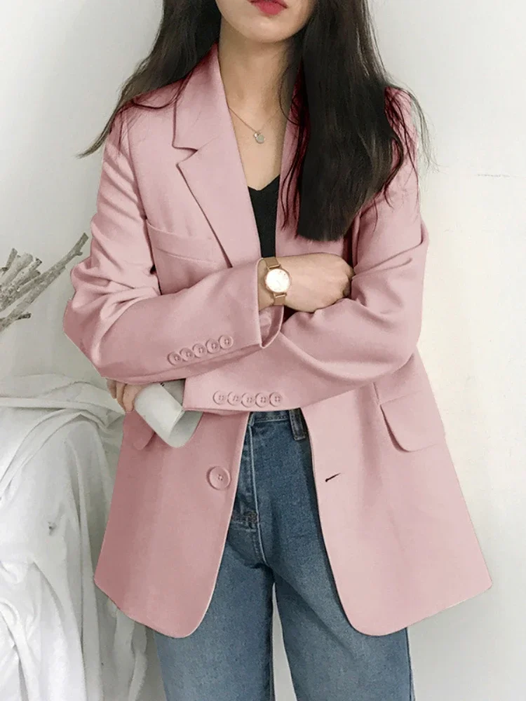 Office Lady Blazer for Women Elegant Stylish Classy Korean Style Women\'s Blazers Coats Spring Casual Top Women Jacket Clothing