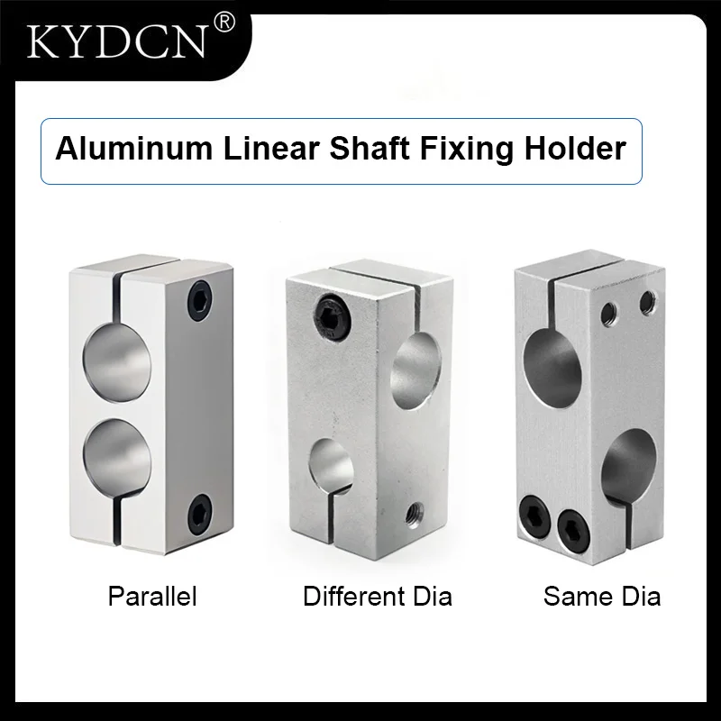 3-40mm 2Pcs Pillar Fixing Clamp Vertical Fixed Same & Different Diameter & Parallel Linear Shaft Clamp For DIY CNC 3D Printer