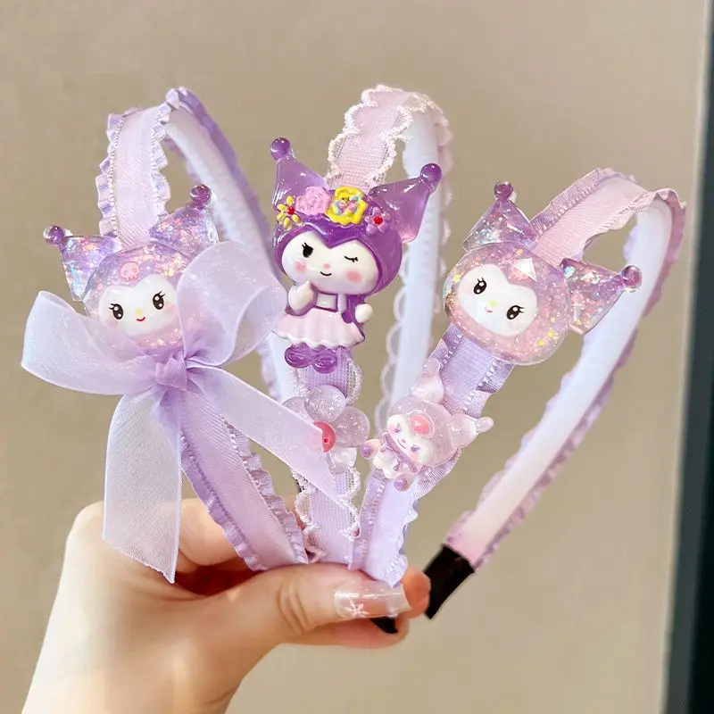 kuromi様order ふわり髪飾り♡ 顎紐取り外し可能♡イヤリング込み AliExpress