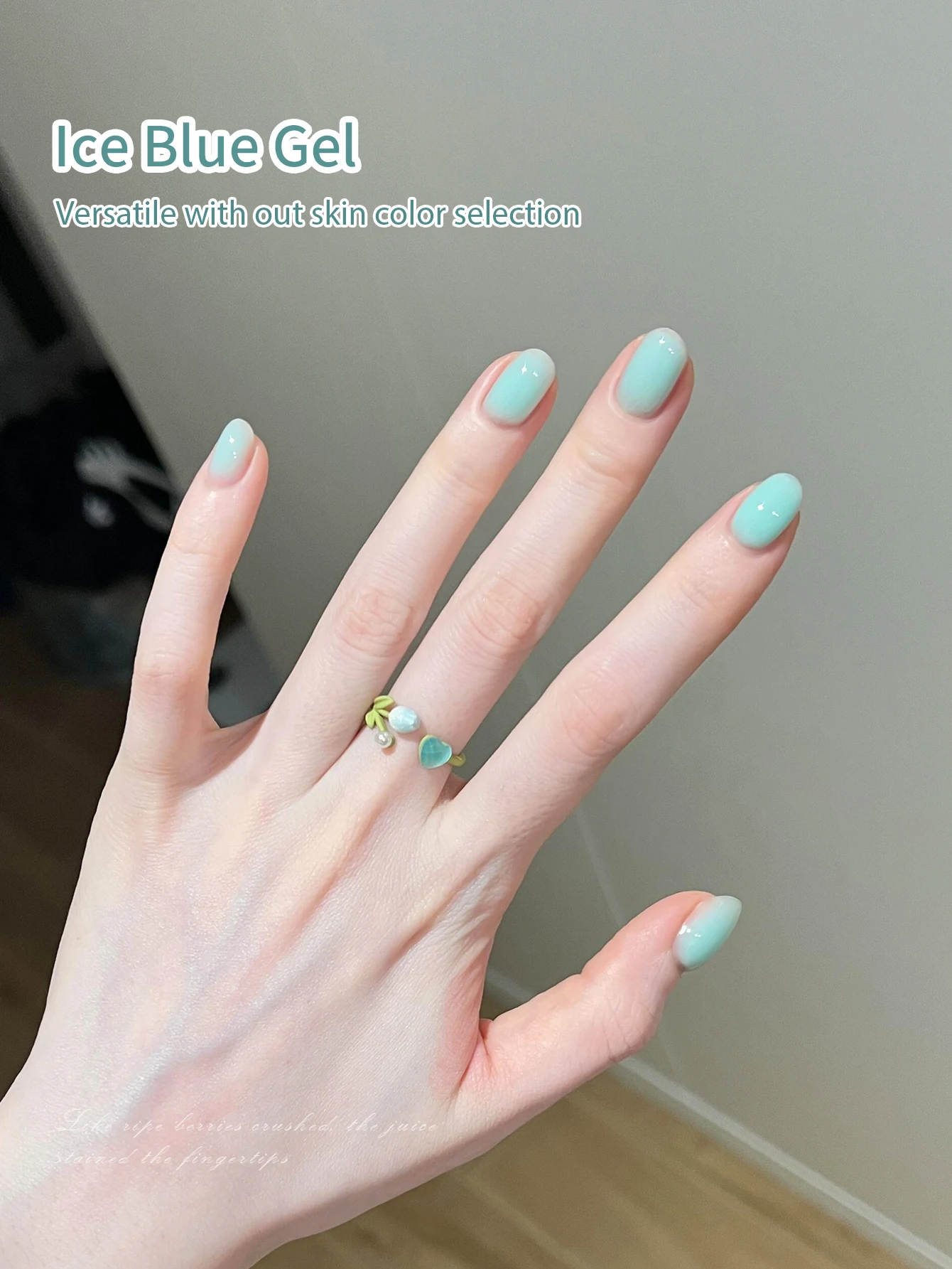 10ml Ice Cube Blue Gel Polish  - đánh giá và giá Resin Art Cube