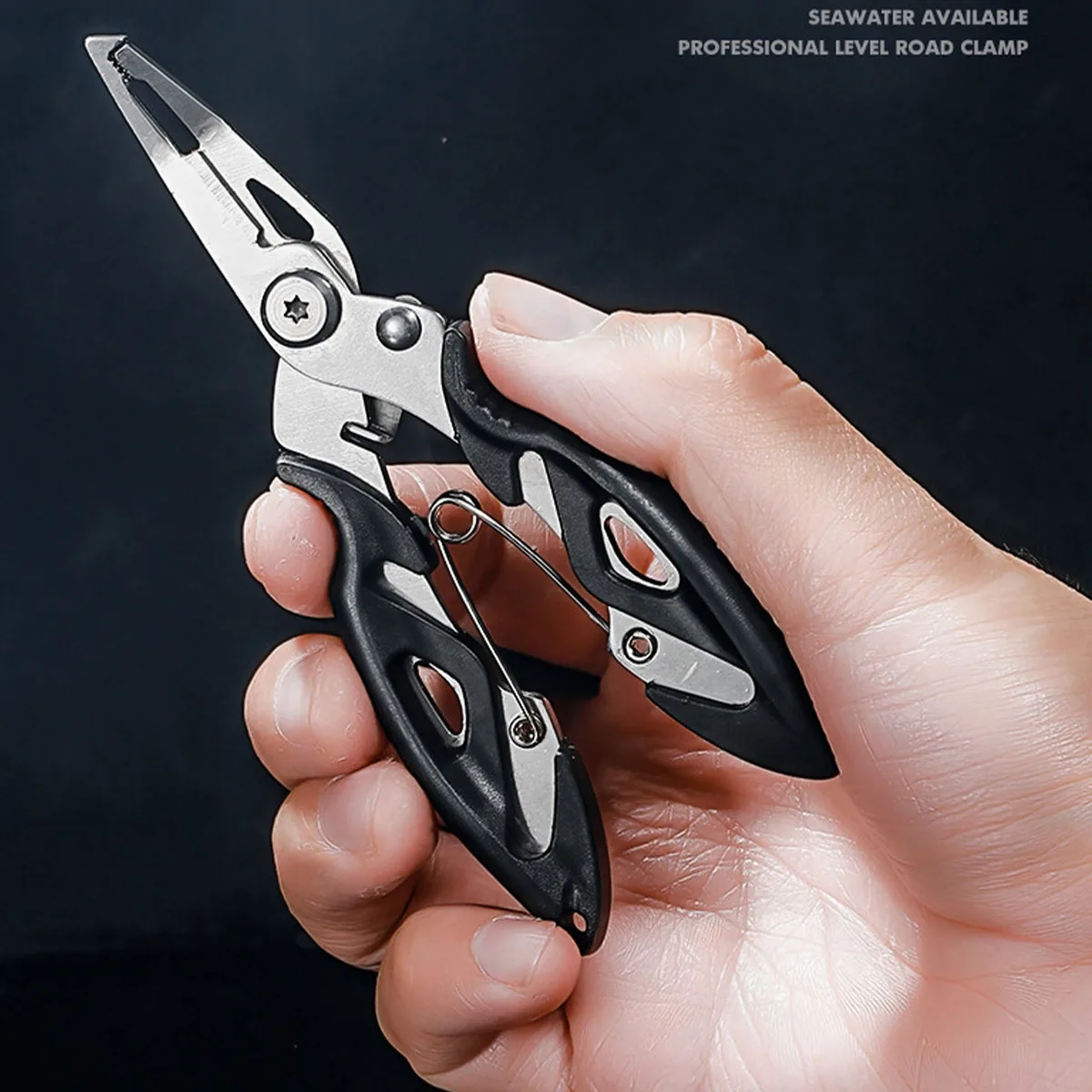 Рыболовные плоскогубцы, многофункциональное приспособление для снятия крючков, рыболовные снасти с разделенными кольцами, аксессуары, резак для лески из нержавеющей стали