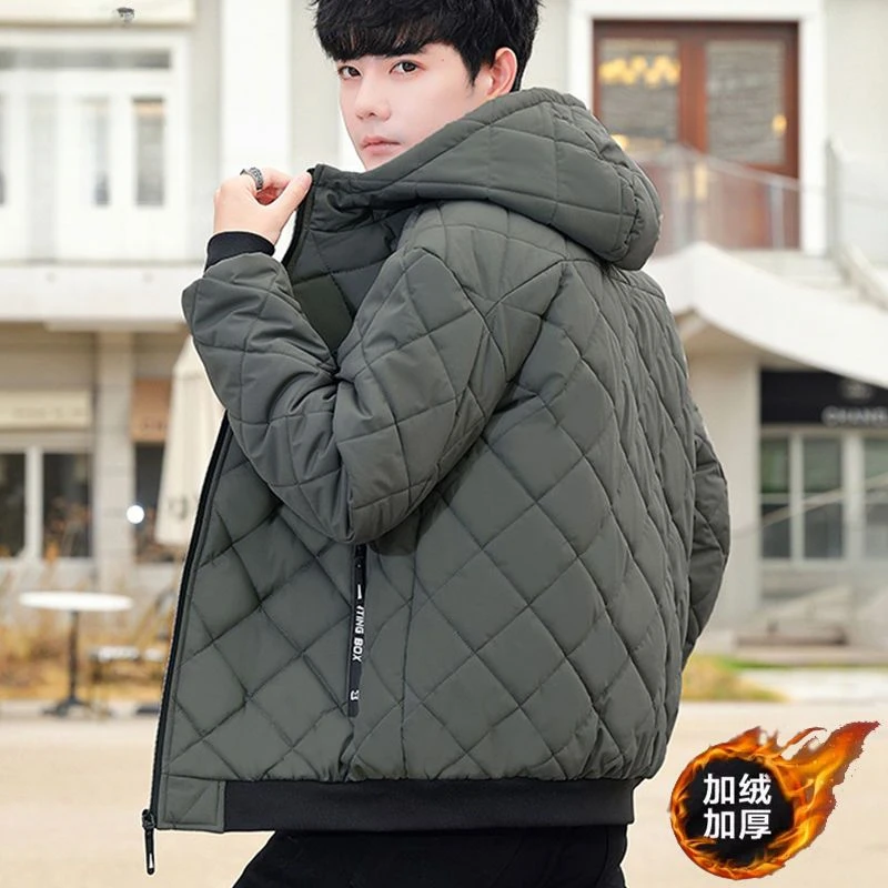 الراقية الرجال الملابس الخريف الشتاء سترة الصوف الدافئة يندبروف ملابس خارجية سحاب أكمام طويلة معطف سترات رجالي سترة جديدة #2