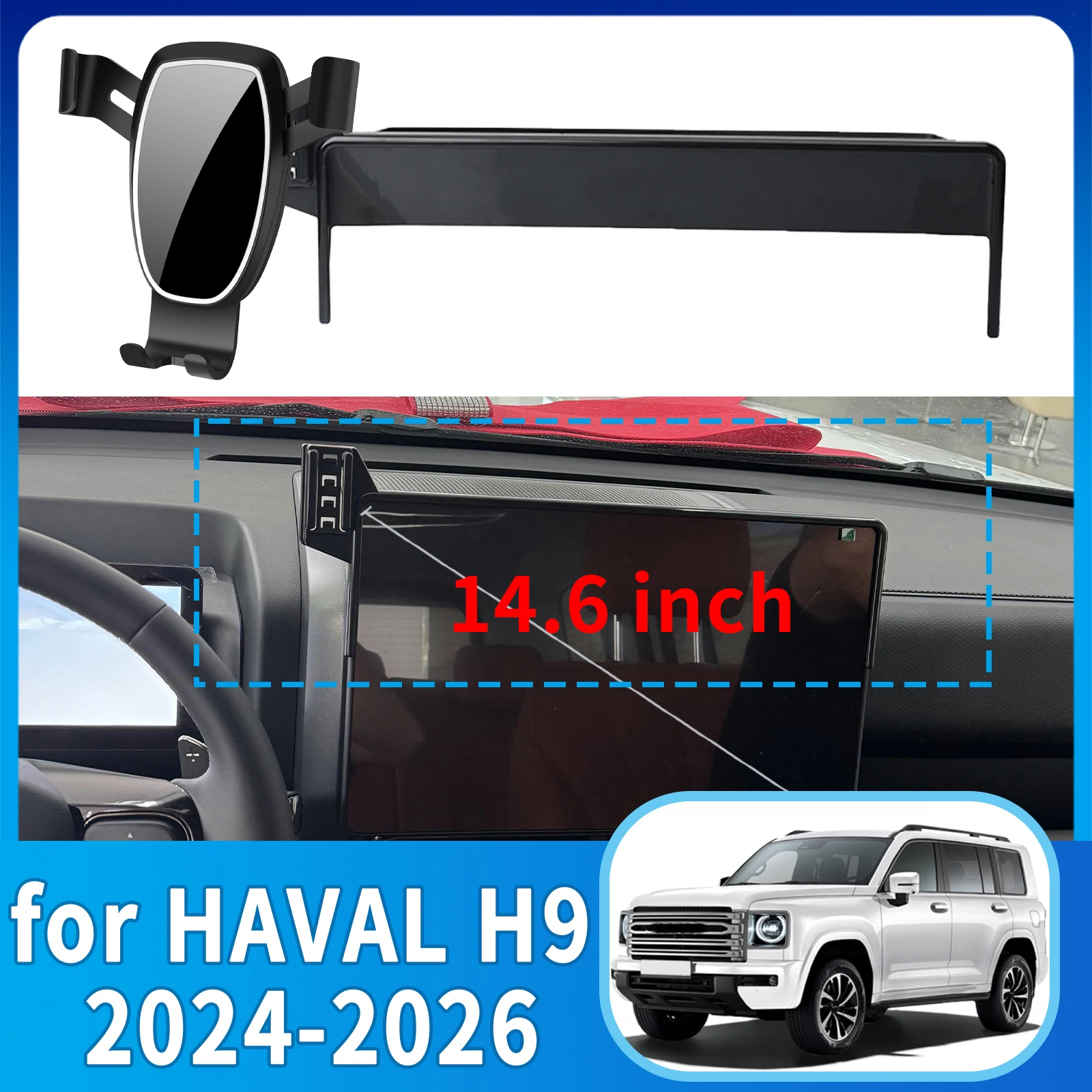 

fit for HAVAL H9 2024 2025 2026 Anti-Shake Screen Base Phone Holder Mount Stand ​​ Dedicated Car​​ accessoires