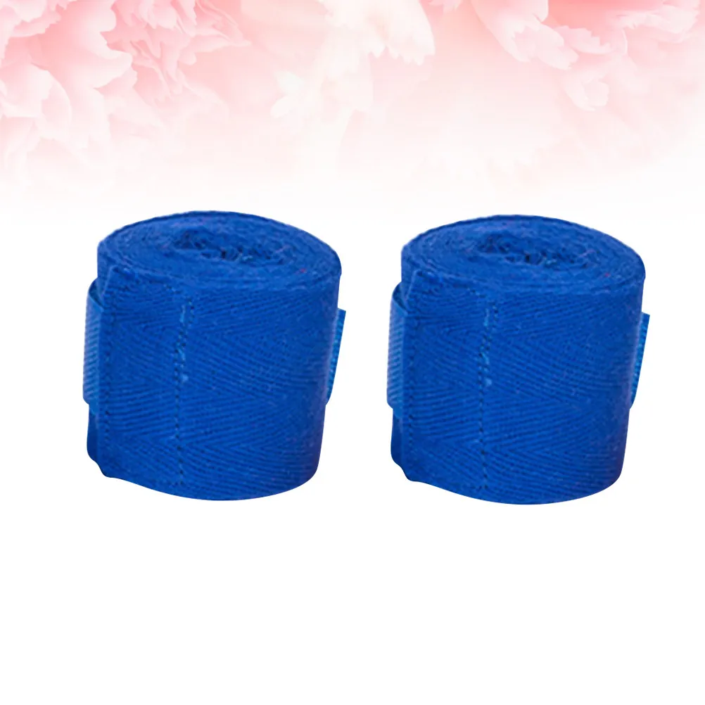 1Pair Boxing Hand Wraps Cotton Breathable Bandage Handguard Sticking Pad Closure Support Protecting Wrist Knuckle for Mma