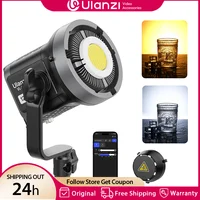 Ulanzi VL-120Bi VL-120C Luz de vídeo COB con montaje en V de 120W Control inalámbrico por aplicación 2700K-6500K CRI>95 para estudio de fotografía y vídeo