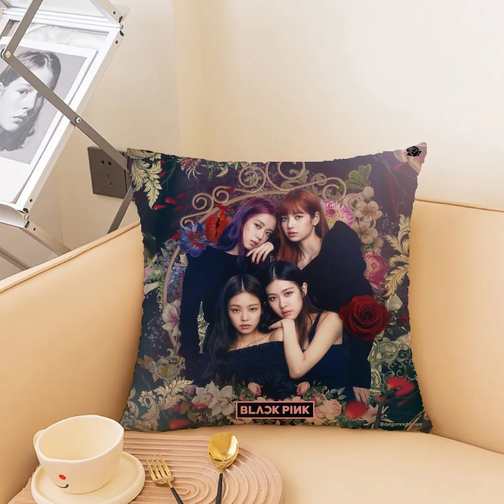 Bed Pillow Cover Pillowcase Cushion Cover BLACKPINKS Decorative Sofa Cushions Covers for Living Room Pillowcases 40x40 Hyunjin