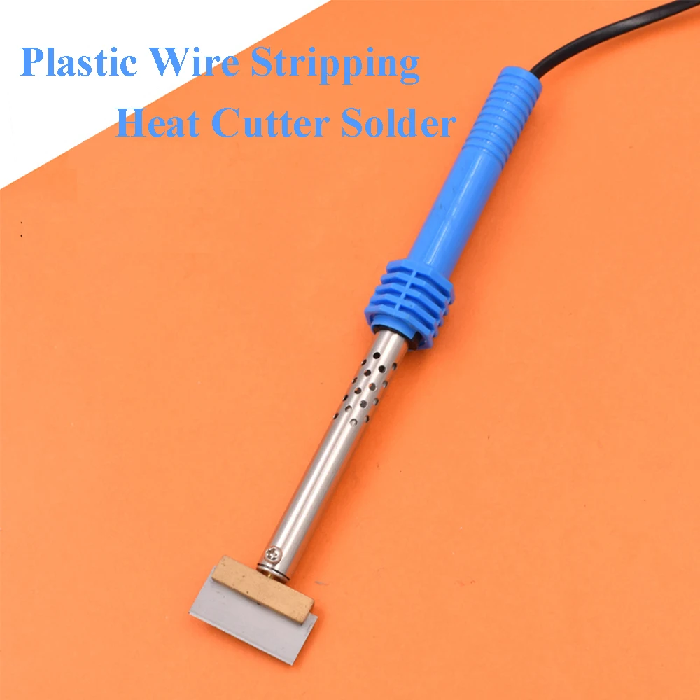 60W Soldering Iron Knife Heat Cutting Copper 0.5MM Solder Welding Welder Plastic Wire Stripping Electric Heating Spatula Tool