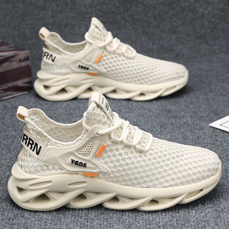 

Men's Summer 2026 New Hollow out Breathable Thin Mesh Sports Casual Running Air Conditioning Shoes Youth Trendy Flat Rubber Sole