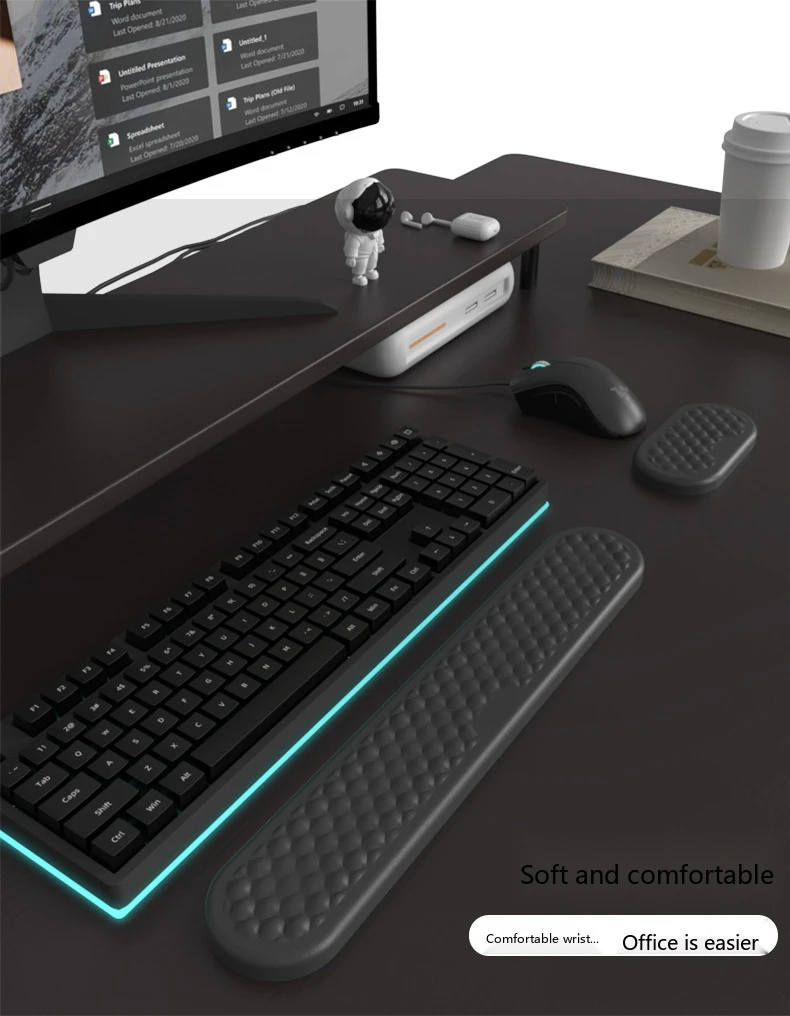 Diamant-Wassertropfen-Handgelenkauflage, ergonomische Schreibtischunterlage für Büro und Gaming, 13 Farben, 3 Konfigurationen – Detail 2