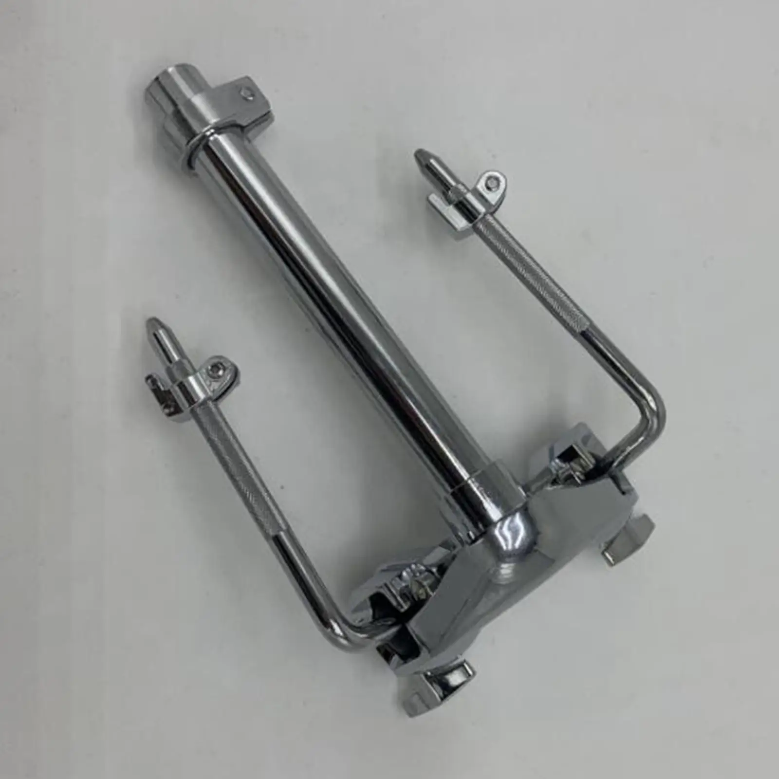 Double Tom Holder Metal Drum Parts Instrument Replaces Parts Sturdy Tom Arm Mount Support for Bass Drum Set Tom Drum Spare Part