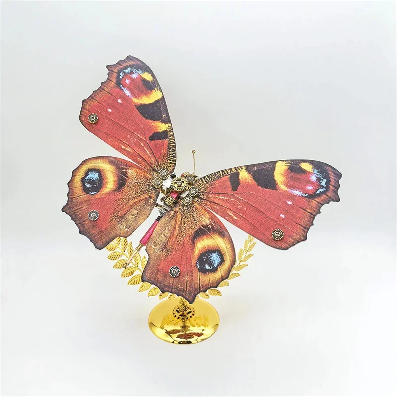 Steampunk Peacock Butterfly 3D Metal Puzzle Model Kit Building Model Kits for Adults Children DIY Assembly Toys