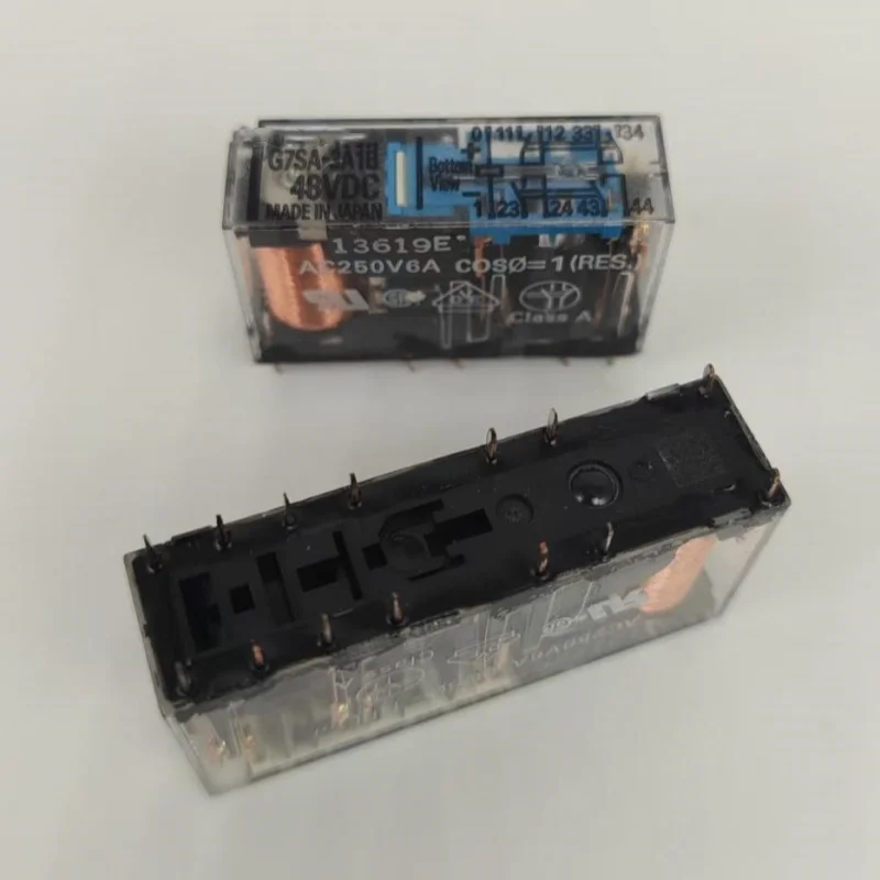 New G7SA-3A1B 24VDC 3-pole 1-socket 10-pin relay. Elevator relay accessory.