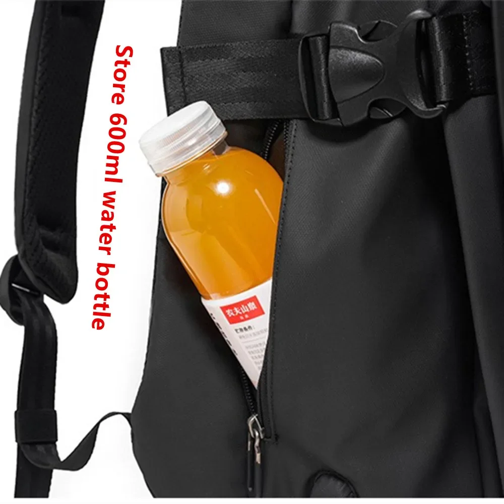 Mochila masculina de alta qualidade, 17 espaços, viagem de fim de semana, repelente de água, bolsa para laptop, computador de negócios, mochila escolar masculina