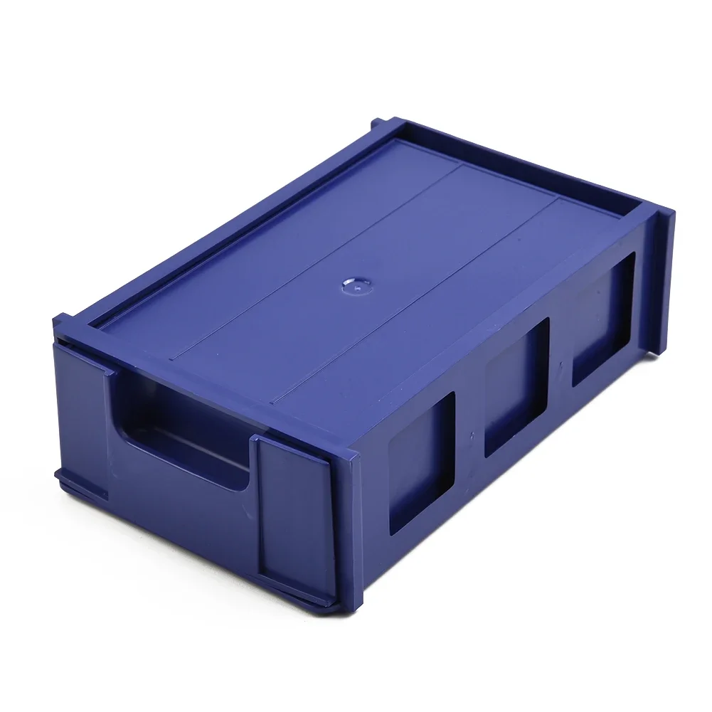 Container Storage Box Plastic Stackable Thicken Easy To Install Storage Boxes Toolbox Blue Component Screws Crafts