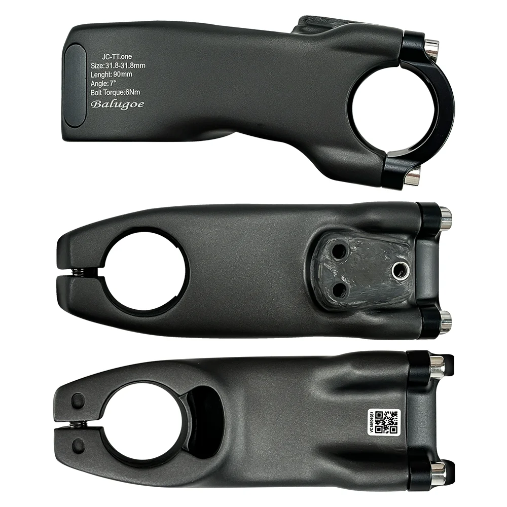 BALUGOE MTB Fahrrad-Vorbau, vertikaler Lenker, Triathlon-Modifikation, Rennrad-TT-Lenker, Spoon-Seitenlenker, 31,8-31,8 mm – Detail 1