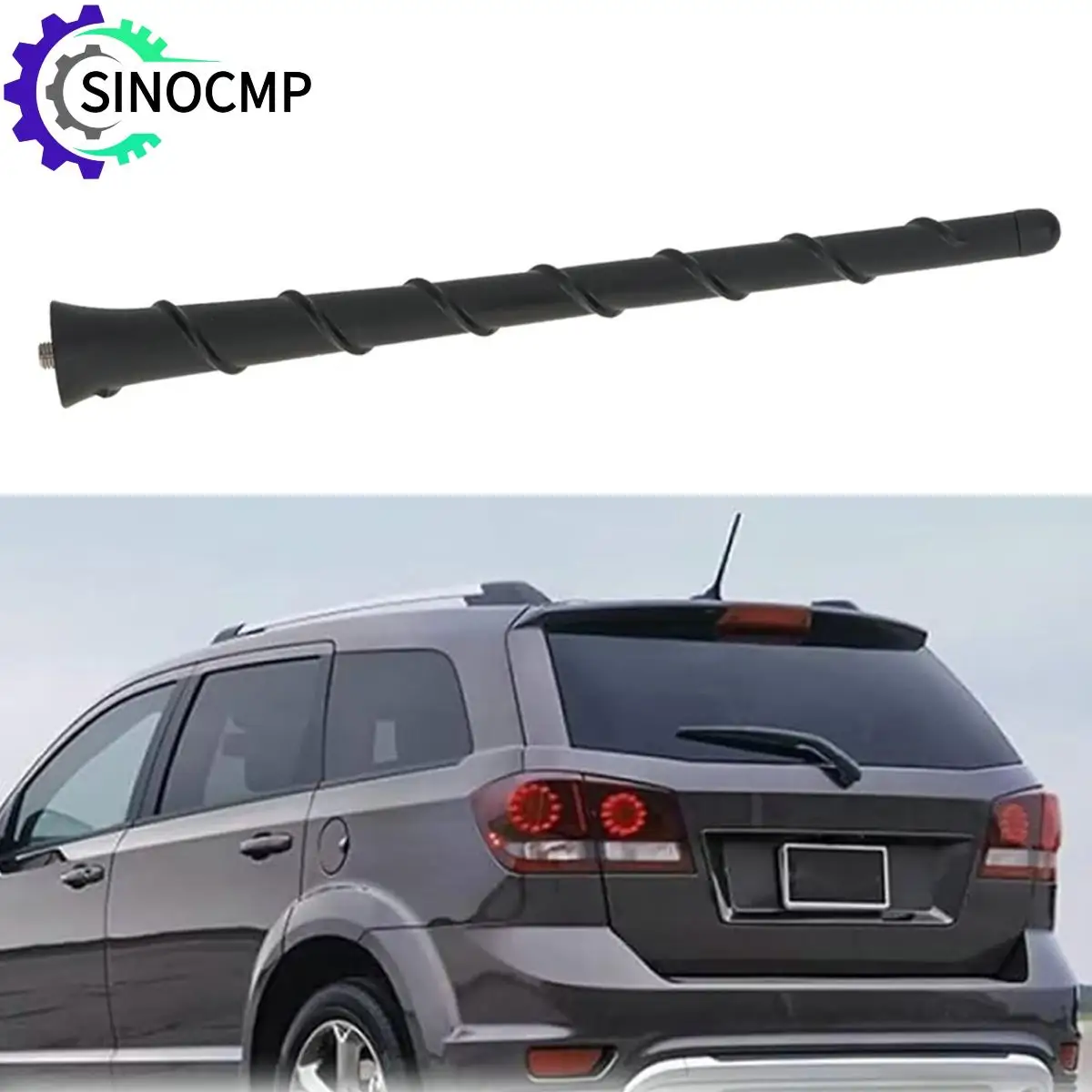 68297936AA 7'' Antenne Mast Radio Signal Antenne 5091100AB für Dodge Journey Avenger Jeep Cherokee Liberty Radio Signal Teile
