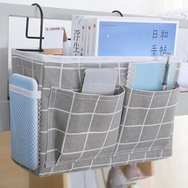 Bedside Caddying Bed Organizer Storage Bag Pocket for Dorm Rooms Rails Bedroom Dorm Kitchen Organization Storage Bag Pocket