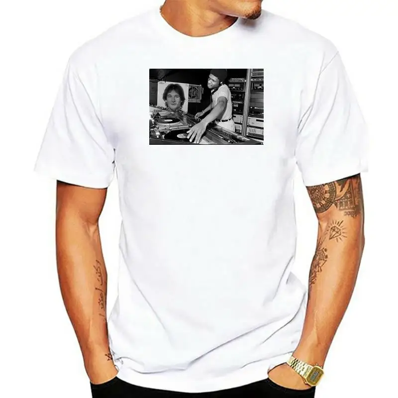 Larry Levan in DJ Booth T-Shirt - NYC downtown 80's Disco Paradise Garage