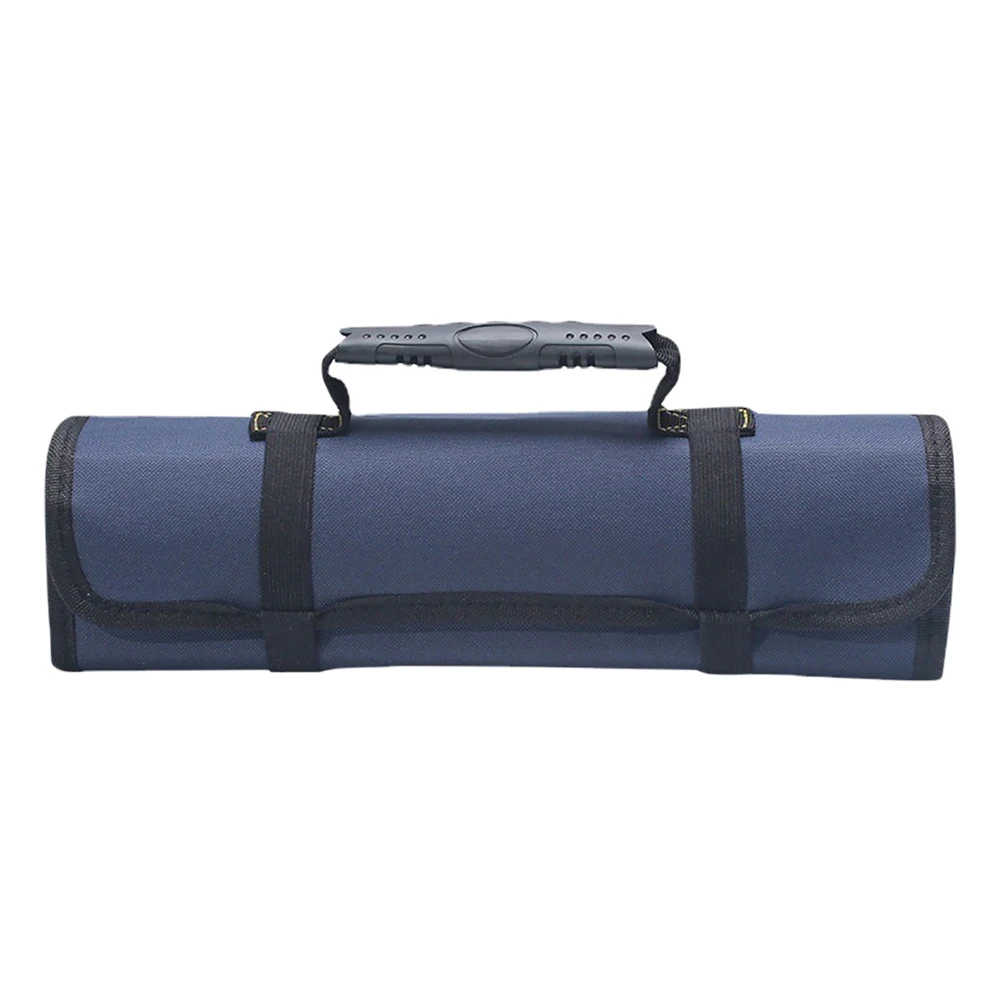 1pcs Multi-function Tool Box Bag Reel Type Woodworking Electrician Repair Tool Canvas Portable Storage Instrument Roll Bag