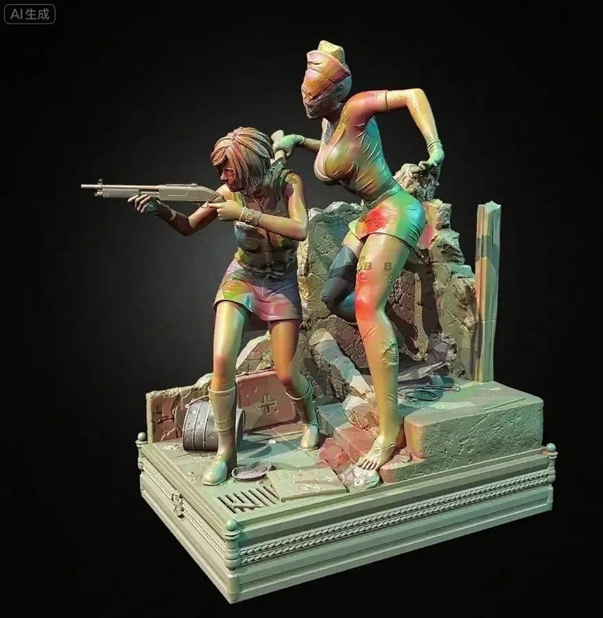 

The height of man 38mm 50mm 75mm Resin Soldier Kit colorless and self-assembled （3D Printing ） TD-7509 /3D