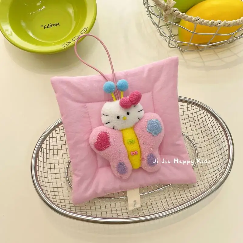 Dessin animé mignon Kawaii douce beauté avec queue de poisson Hello Kitty peluche poupée porte-clés sac pendentif jouet cadeau