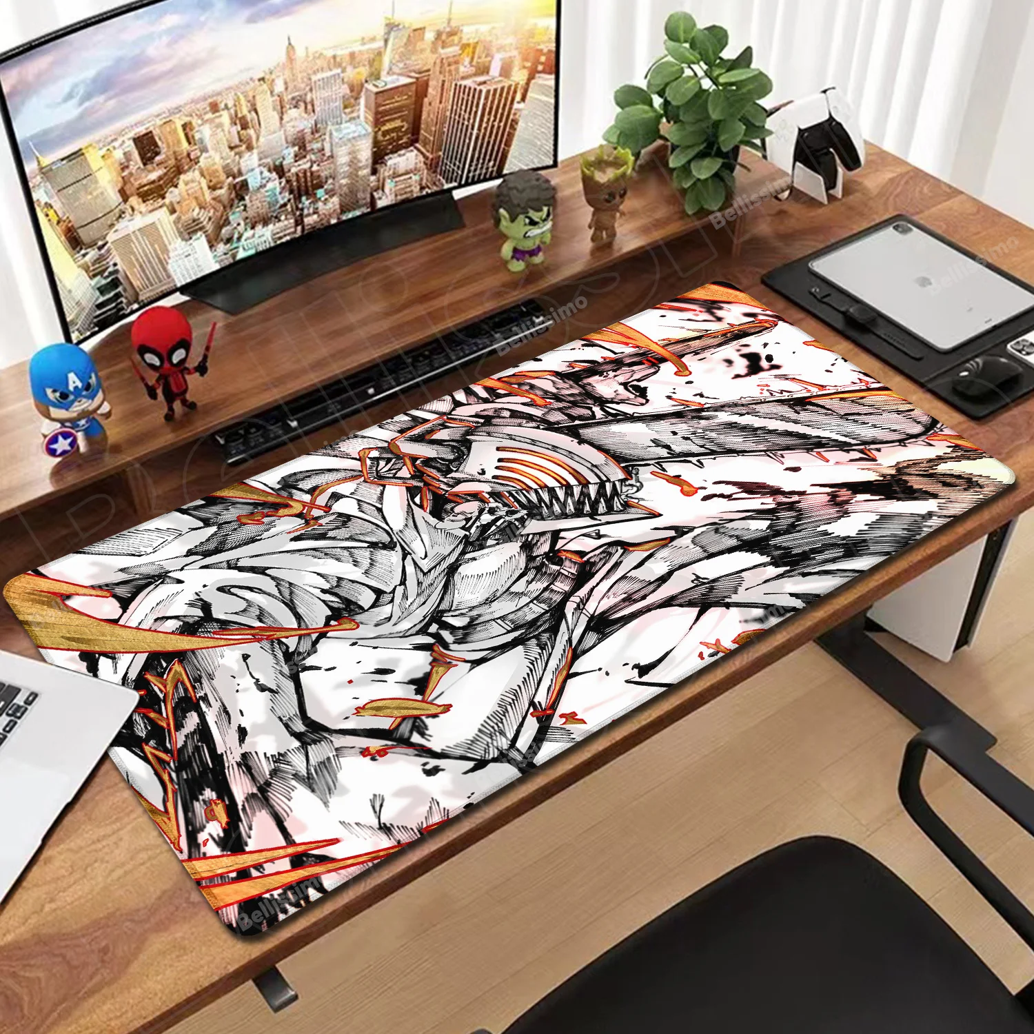 

Mouse Pad Anime Chainsaw Man Mouse Mat Gamer Makima Gaming Accessories Mousepad Large Keyboard DeskMats Computer Keyboard Pad