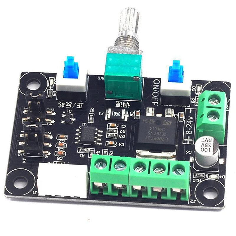 Controlador de controlador de Motor paso a paso, placa de módulo generador de señal de pulso PWM, cc 12V-24V