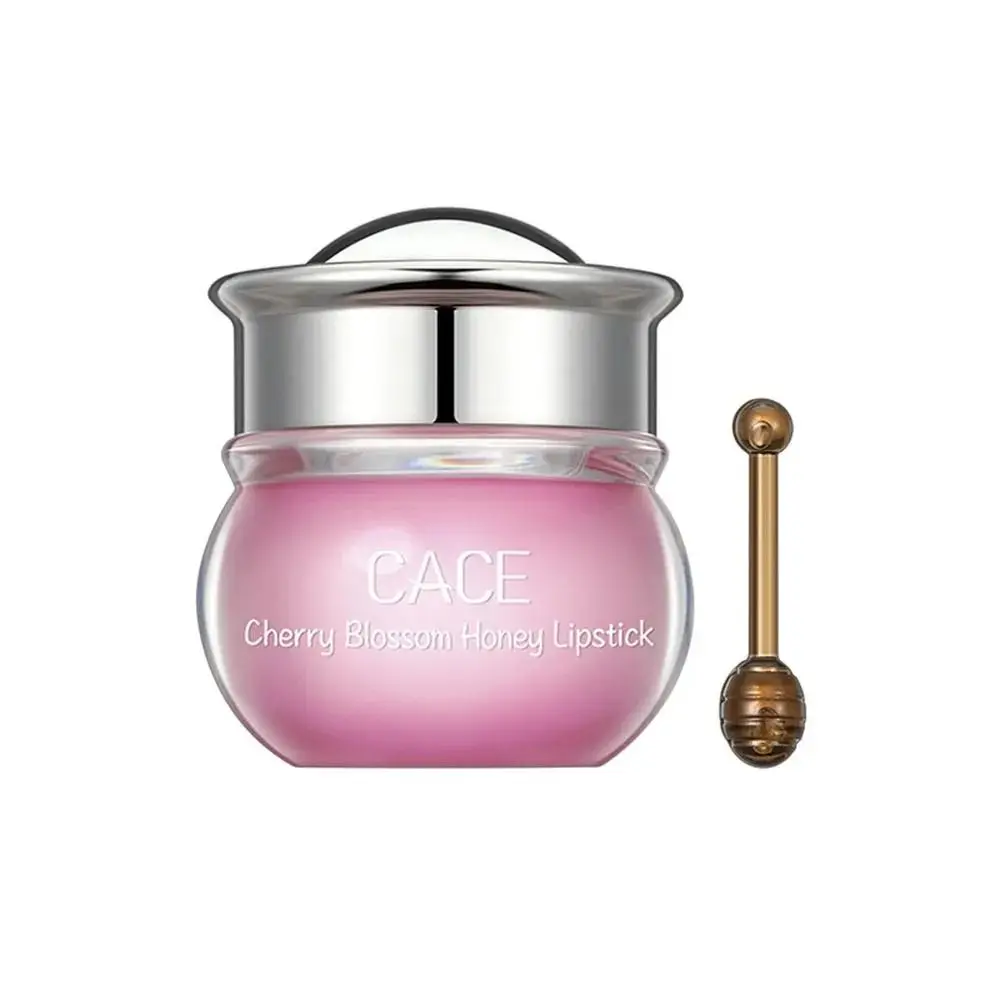 Anti-Cracking Moisturizing Lip Balm Long Lasting Hydrating Cherry Blossom Honey ลิปสติก Greasy Non-Stick CUP Lip Care Mask