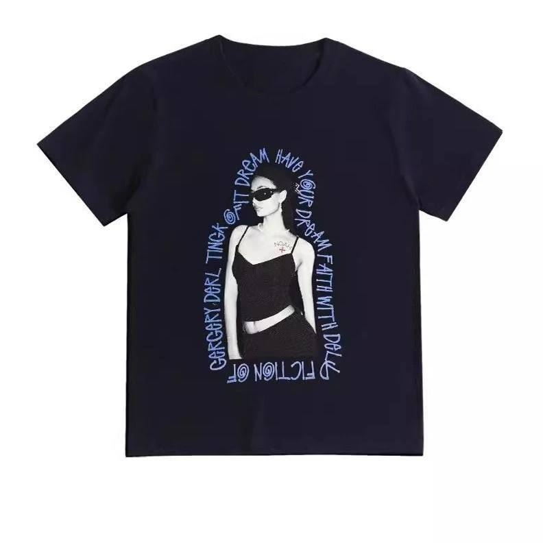 

Cross Portrait Niche Trend Brand American Summer Loose Men's Couple Short Sleeve T-Shirt