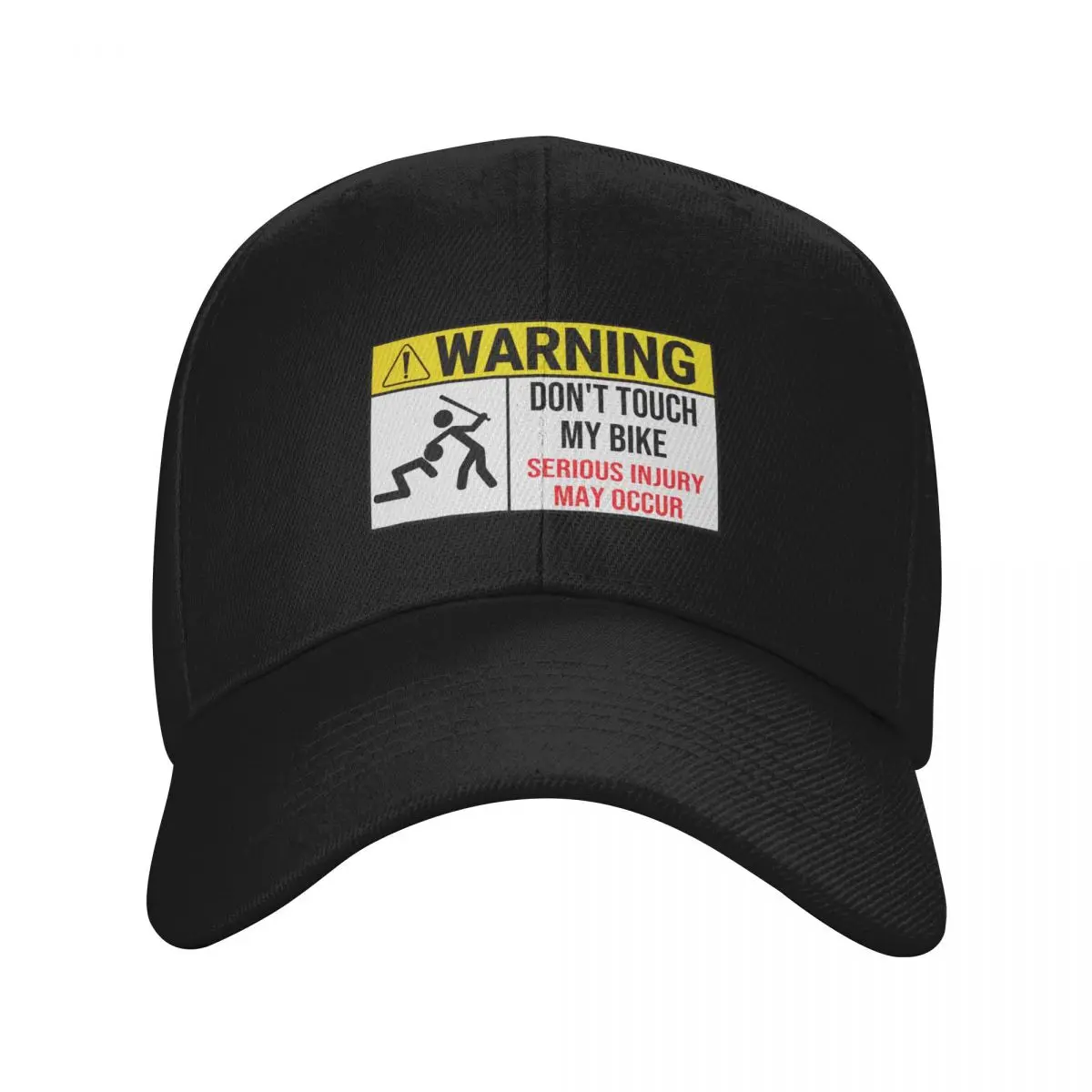 Motorcycle Don’t Touch My Bike, Warning Don’t Touch My Bike Baseball Cap New Hat Rave Big Size Hat Golf Wear For Men Women's