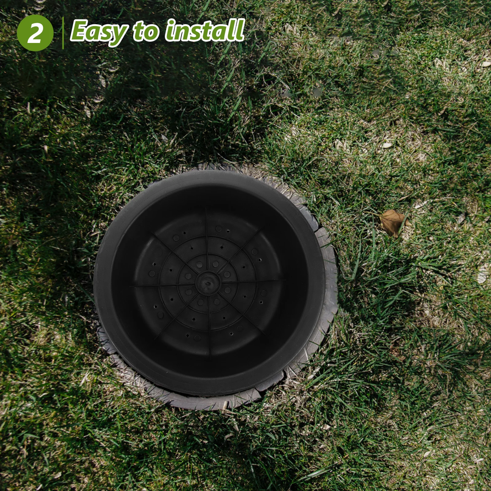 

Manhole Cover Flower Pot Durable Plastic Waterproof For Garden Yard Lawn Well Replacement Circular Landscape Pipe Fitting