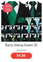 Barry.Wang Neuheit Seide Männer Krawatte Taschentuch Manschettenknöpfe Set Jacquard Tier Dinosaurier Fledermaus Gravat Krawatte Für Männliche Hochzeit Business – Detail 9