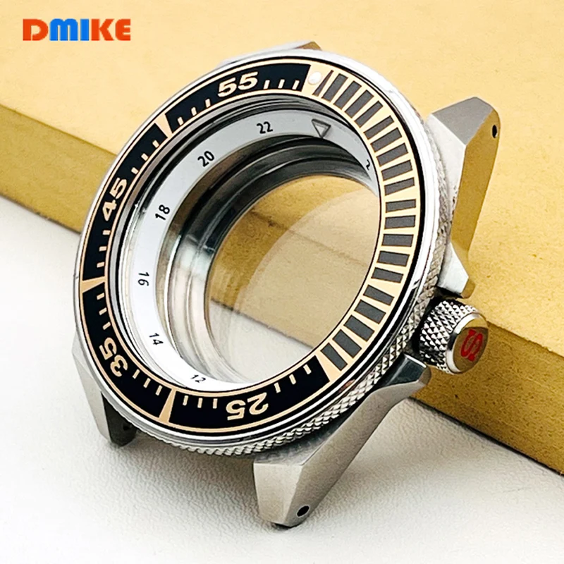 44mm Samurai Case NH35 Watch Case Fit For NH34 NH35 NH36 4R35 7S26 Automatic Movement  King Samurai NH35 Case Spare Parts