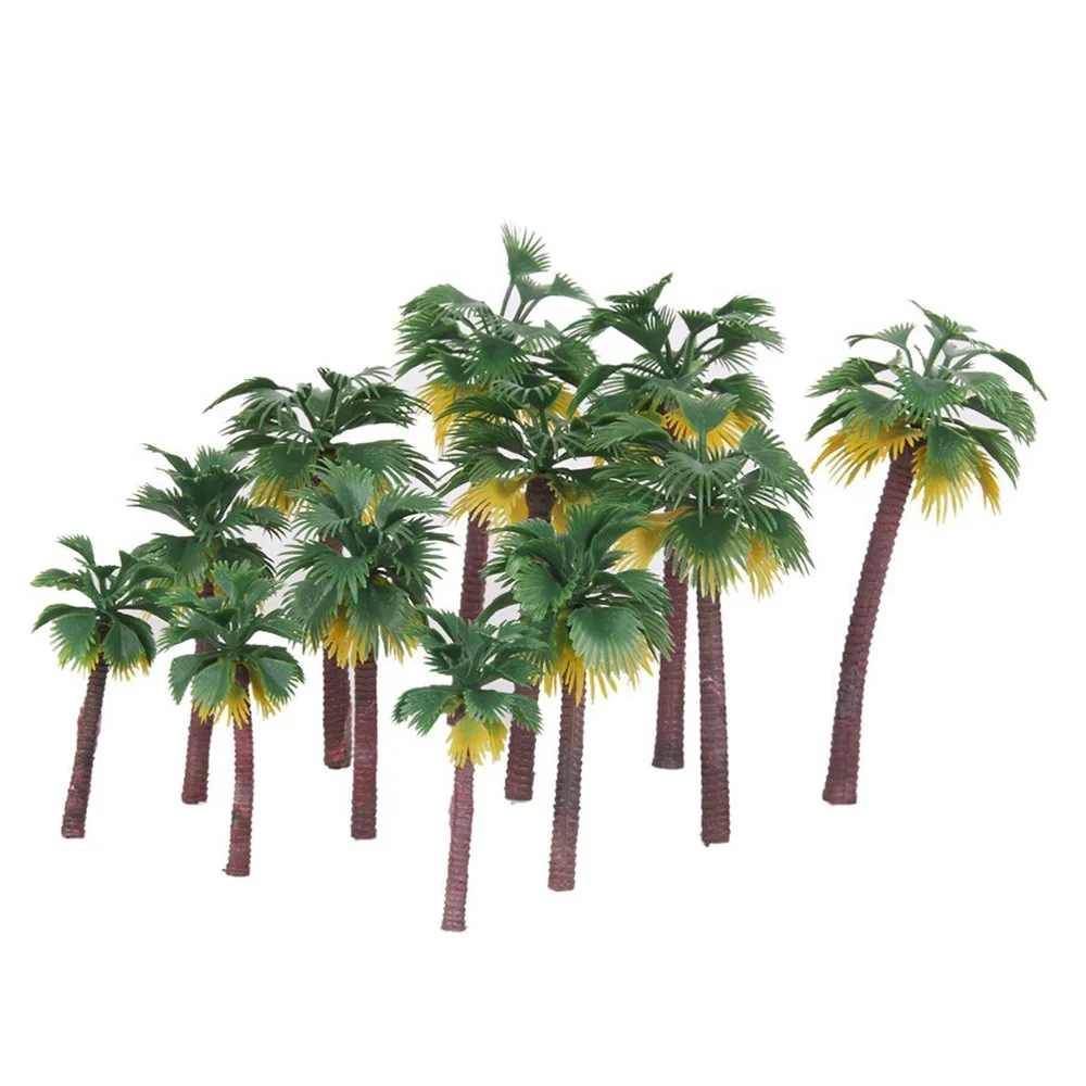 Bonsai High Quality Coconut Rainforest Garden Decoration Artificial Palm Tree Landscape Miniature Scenery Model
