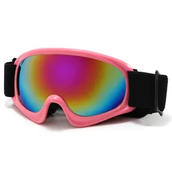 Kids Ski Goggles Anti-Fog Layer Lenses Winter Snowy Glasses Alpine Skiing Eyewear Snowmobile Windproof Children Snowboard Boy