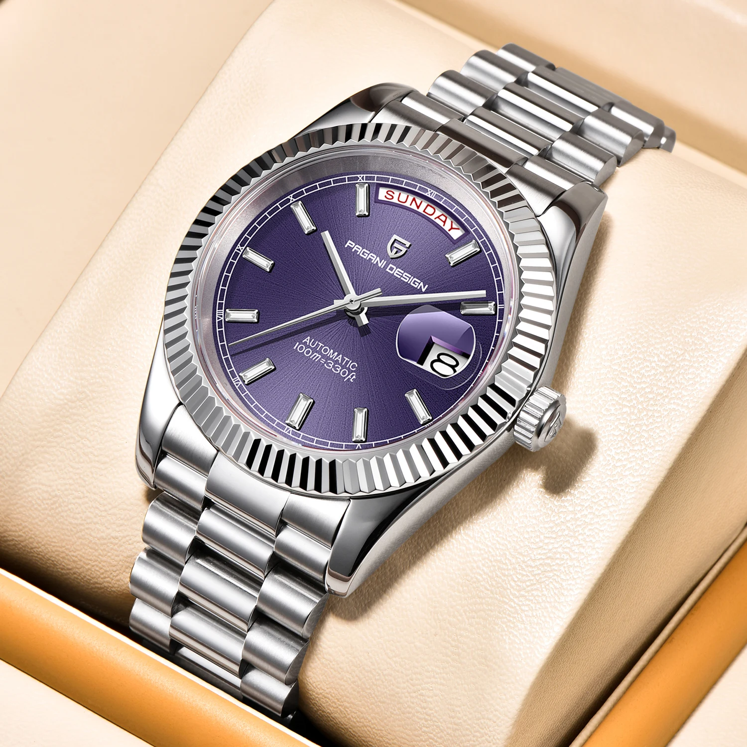 ساعات رجالية PAGANI DESIGN DD40 2025 ساعات يد ميكانيكية فاخرة أوتوماتيكية NH36A AR ساعة مرآة من الياقوت للرجال على مدار الساعة #3