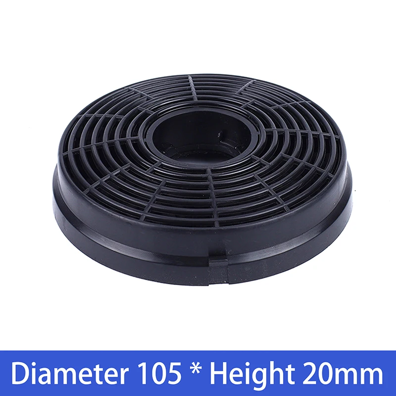 1pc Active Carbon Filter For Extractor Hood Round Active Charcoal Filter For Exhaust Hoods Circulation Range Hood Carb Box