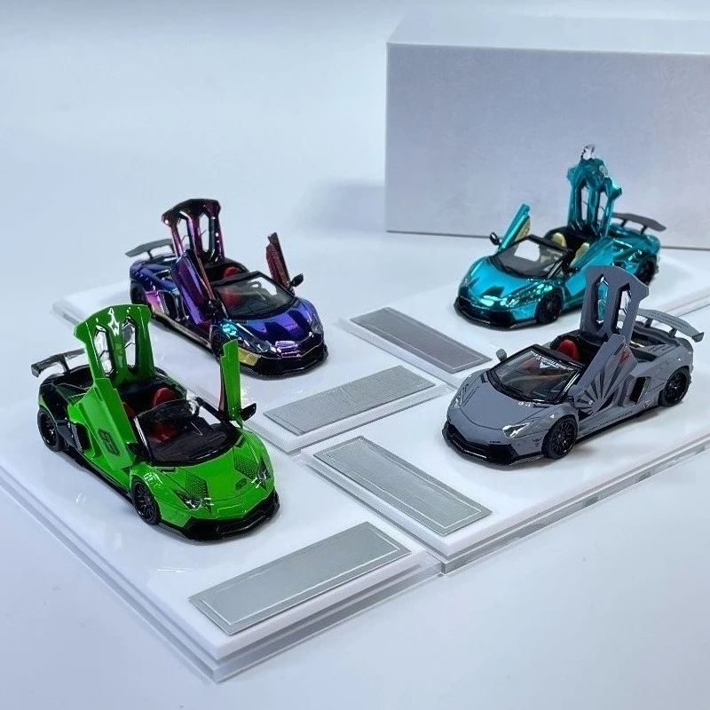 For RM Lamborghini LP700-4 Convertible LBWK Wide Body Modified Alloy Car Model 1:64 Simulation Ornament
