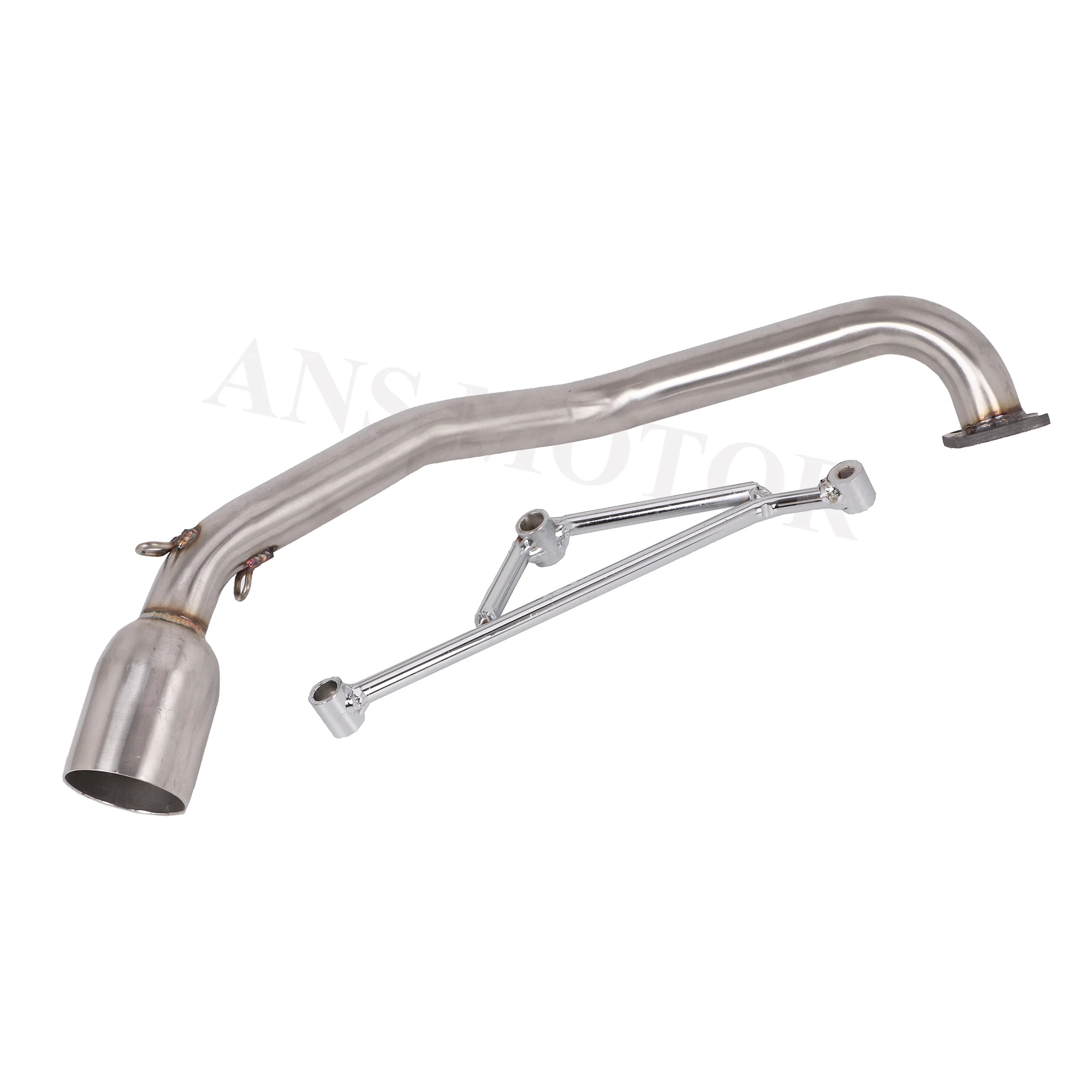 Motorcycle Full Exhaust System For Yamaha GY6 125cc 150cc Slip On Header Link Tube 51mm Mufflers Tail Pipe Removable DB Killer