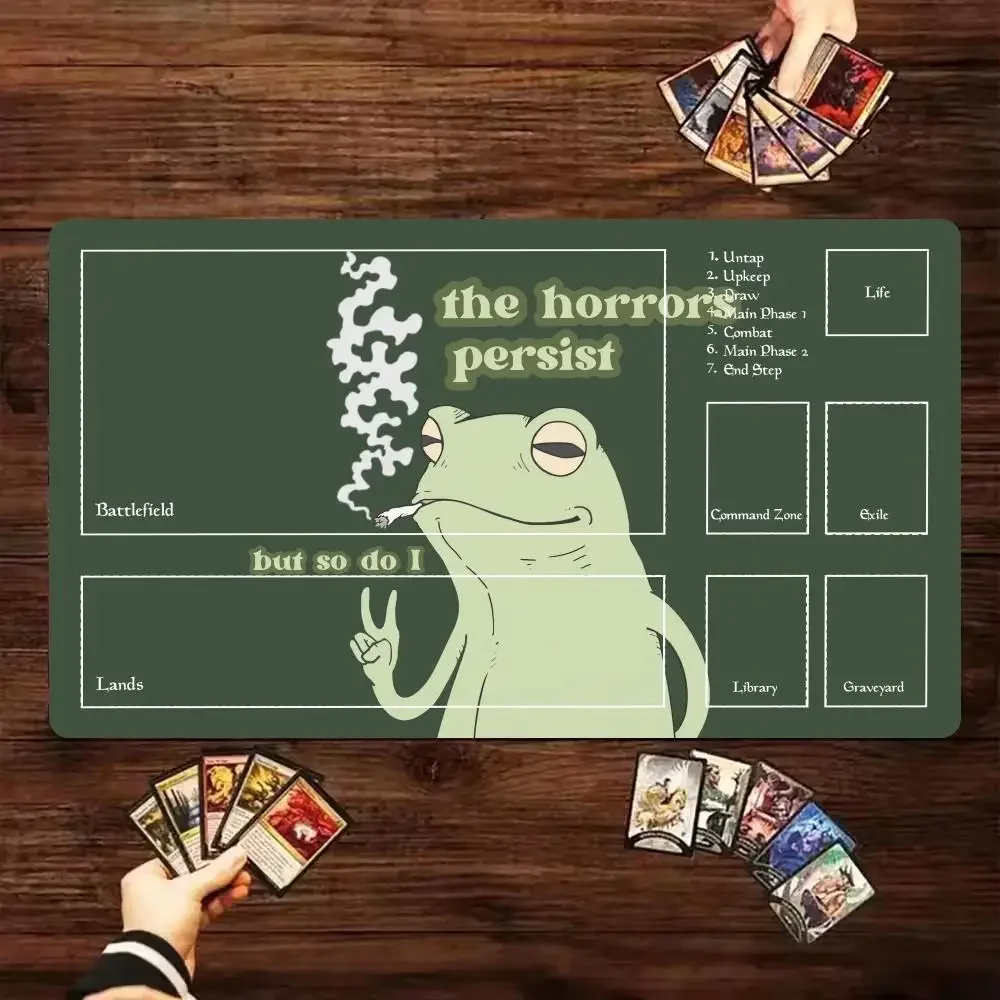 مضحك الضفدع ماوس الوسادة ماجيك جمع Playmat 24 "X14" MTG TCG مكتب عمل حصيرة للعمل لعبة الكمبيوتر المحمول البساط السجاد ماوس الوسادة #3