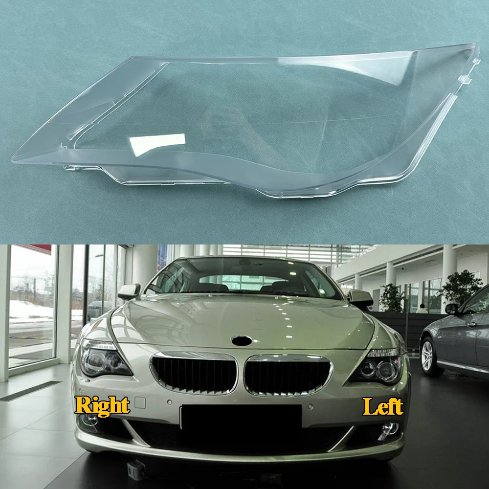 

Headlamp Housing Transparent Mask Cover For BMW 6 Series E63 E64 2007 2008 2009 Headlight Shell Plexiglass Replace Original Lens