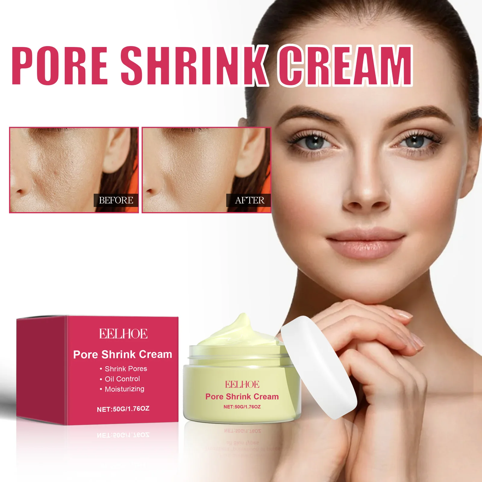 

Pore Minimizing Cream – Refines pores, firms skin, brightens & smooths texture