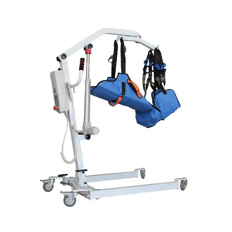 

Heavy electric patient hoist adjustable aluminum wheelchair lift elderly disabled family transfer medical apparatus