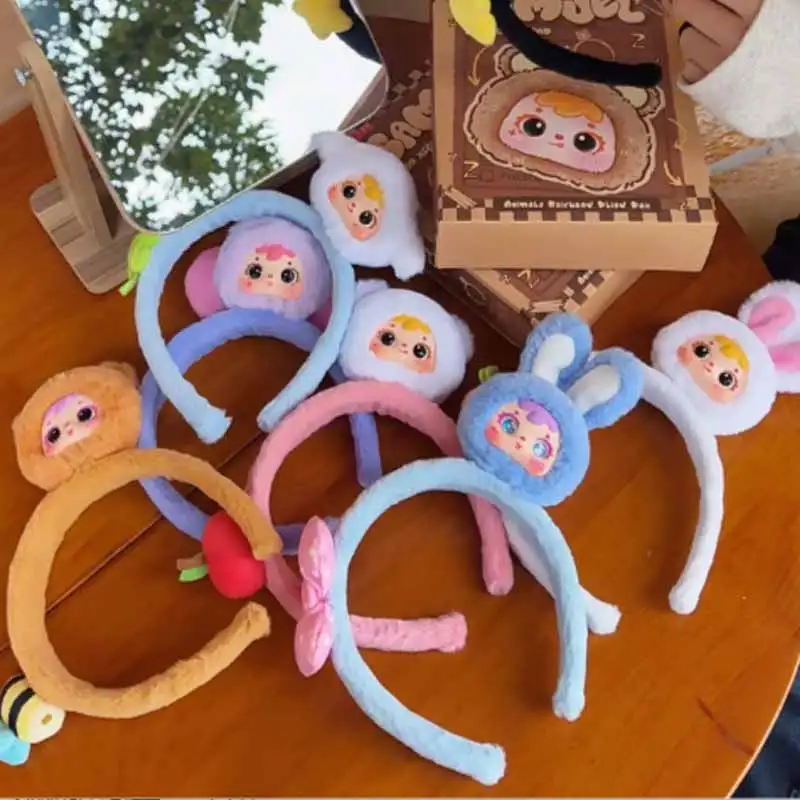 

Серия повязок для волос с изображением животных Samuel, слепая коробка, мягкие удобные милые аксессуары для кукол, модный аксессуар для волос, загадочная коробка, подарок-сюрприз