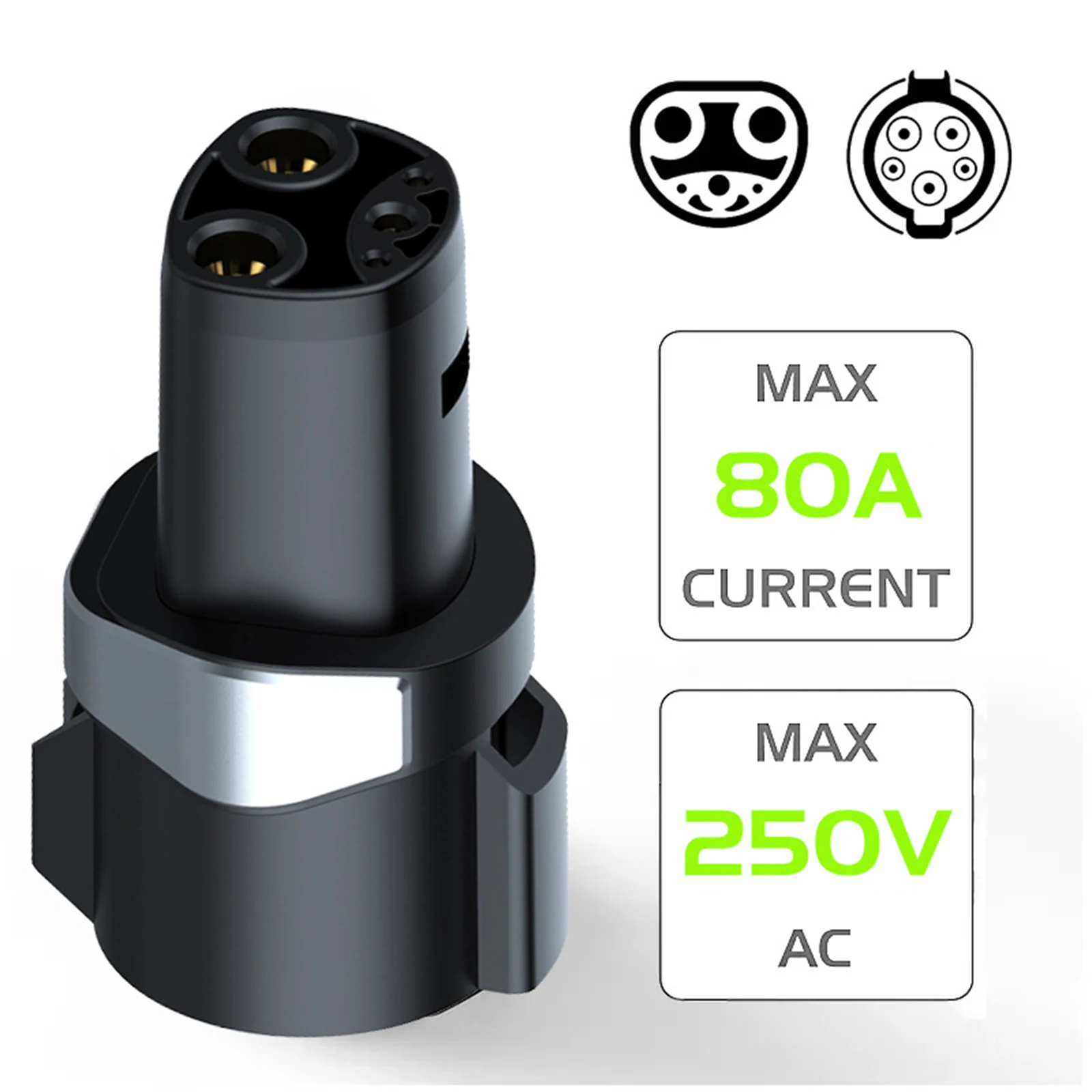 Electric Vehicle Charging Adapter Type 1 J1772 to for Tesla Model 3, Y, X, S, for Electric Vehicle Charger Connector