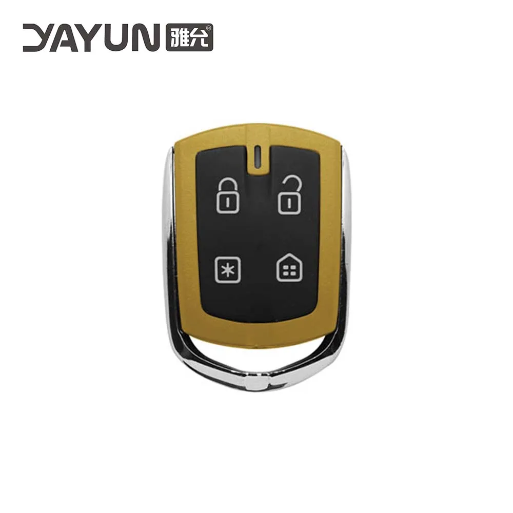 YAYUN AKBPS143 Burglar Alarm 4 Button Control PXN54 Shell dark yellow With Battery Clip For Brazil Positron