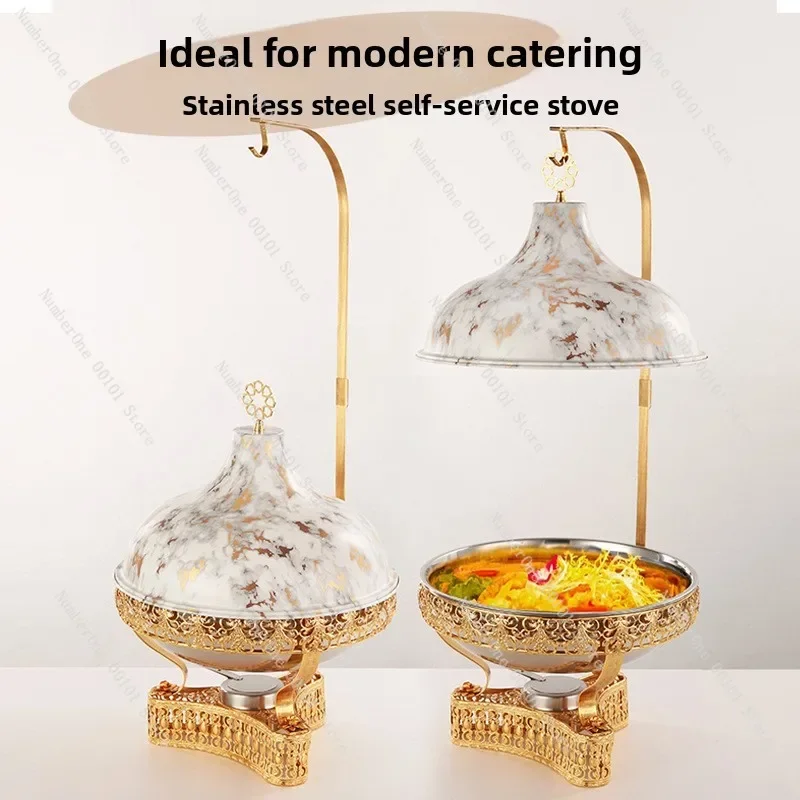 Stainless steel buffet furnace | European heating and insulation hanging lid furnace