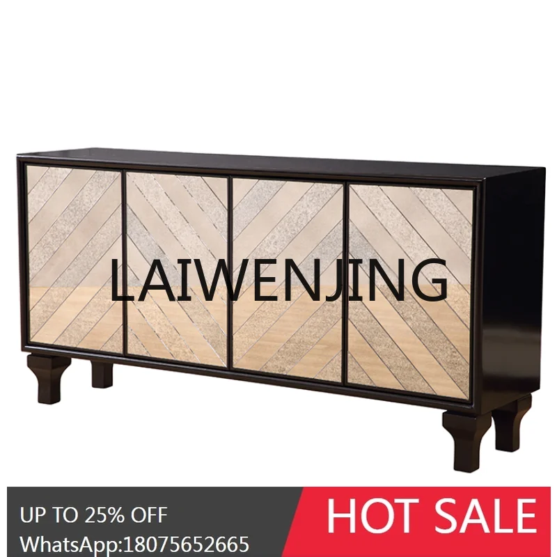 

RWJ Distressed Sideboard Kitchen Cupboard Wine Cabinet Entrance Cabinet Decorative Locker Shoe Cabinet