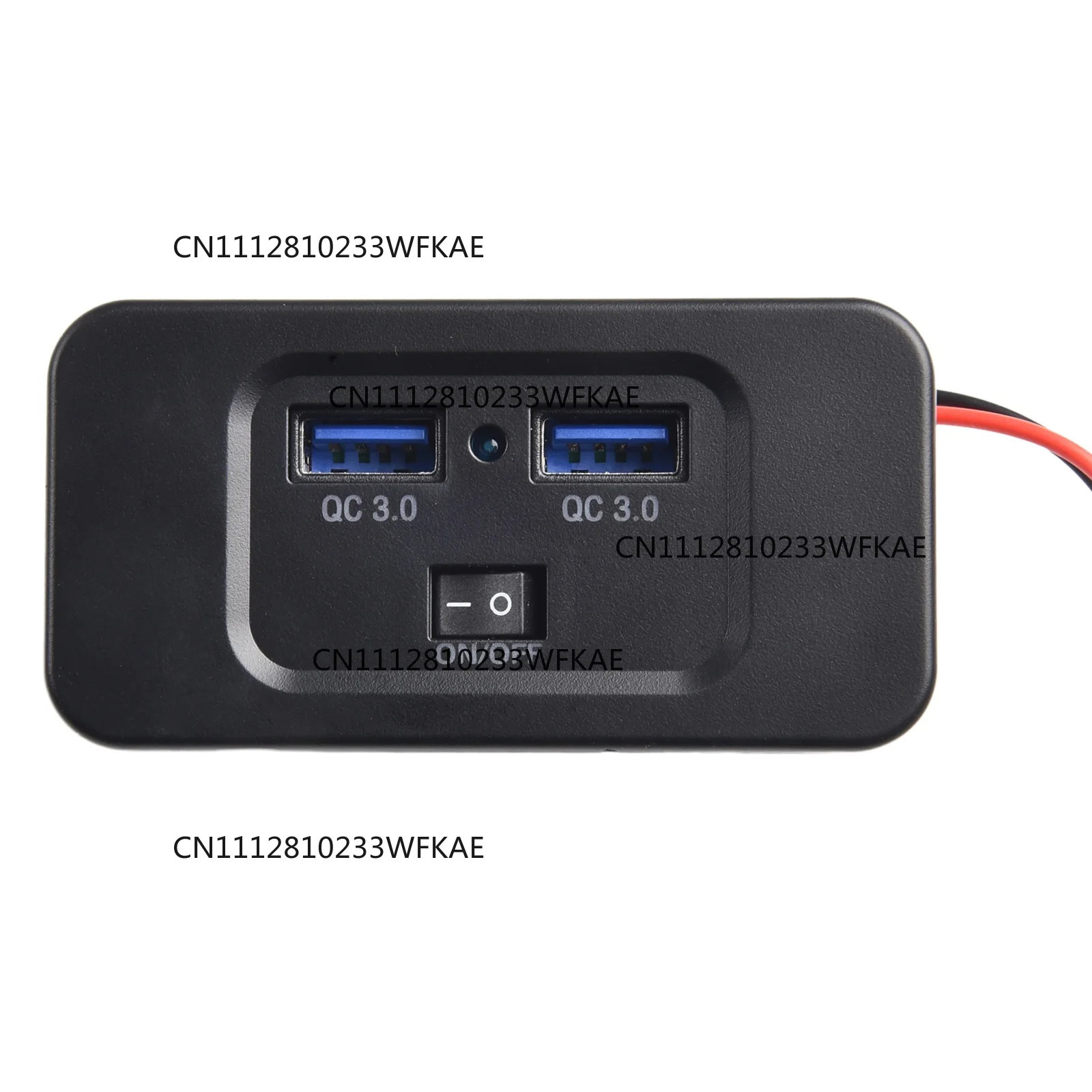 12V-24V QC 3.0 Dual USB Car Fast Charger Socket Power ON/OFF Outlet Panel Adapter For Truck Camper Caravan Accessories