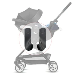 Adaptador de cochecito para Cybex Eezy S/S + 2/Twist Series Buggy Aton Cloud Q/Z, convertidor de asiento de coche, Conector de cesta de bebé